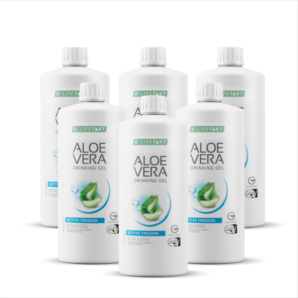 Pack de 6 botellas de Gel Bebible Aloe Vera Active Freedom LR - Apoyo articular natural