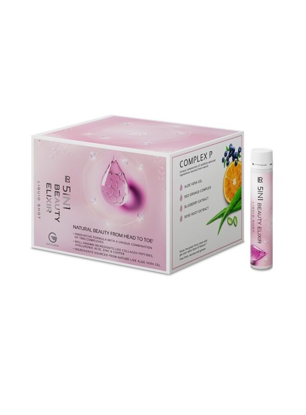 5in1 Beauty Elixir complemento belleza colágeno ácido hialuronato vitaminas LR Health & Beauty 750ml 30 shots