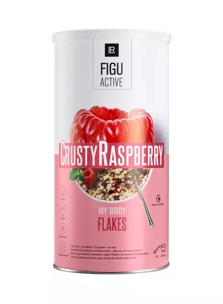 Copos LR Figu Active Crusty Raspberry – desayuno saludable rico en fibra