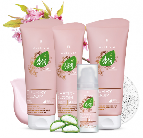 Set de soin LR Aloe Vera Cherry Blossom parfum fleur de cerisier