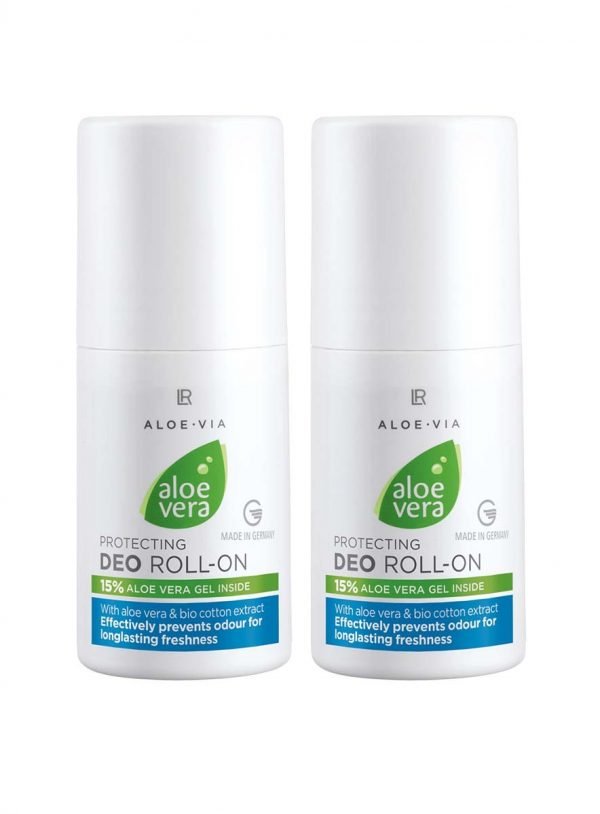 Lot de 2 déodorants roll-on Aloe Vera LR – Protection efficace longue durée avec 15 % de gel d’aloe vera