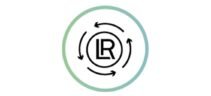 Logotipo de LR con flechas circulares que simbolizan el ciclo de bienestar.