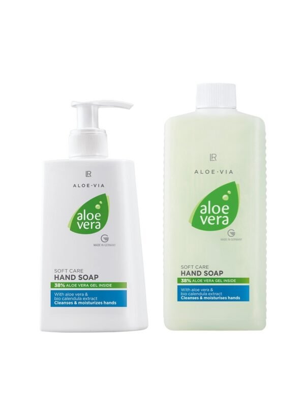 Set de jabón suave con Aloe Vera y recarga – Limpieza e hidratación de manos LR Aloe VIA