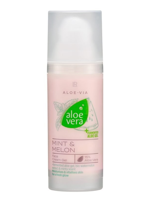Gel crema facial Aloe Vera Menta Melón 15 porciento ligero refrescante revitalizante LR Health & Beauty 50ml