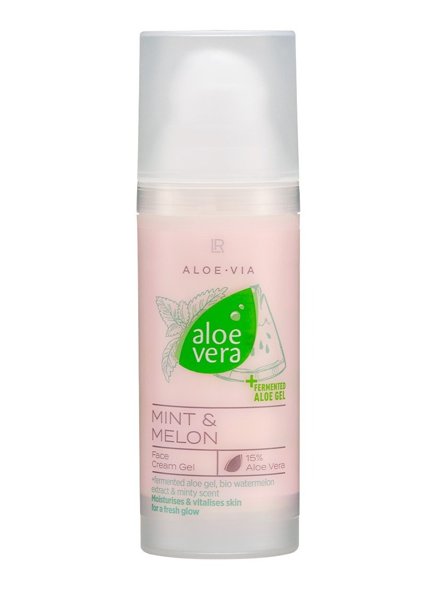 Gel crema facial Aloe Vera Menta Melón 15 porciento ligero refrescante revitalizante LR Health & Beauty 50ml