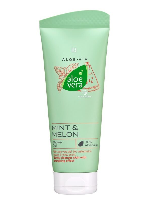 Gel ducha Aloe Vera Menta Melón 30 porciento refrescante limpiador suave LR Health & Beauty 200ml